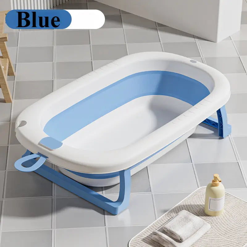 Collapsible Dog Bathing Tub with a Drainage Plug