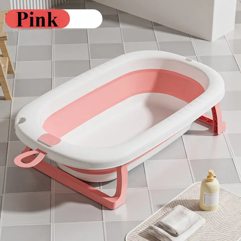 Collapsible Dog Bathing Tub with a Drainage Plug