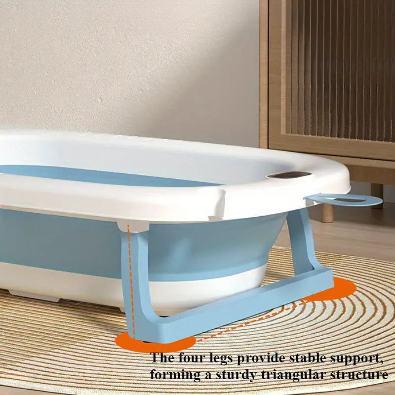 Collapsible Dog Bathing Tub with a Drainage Plug