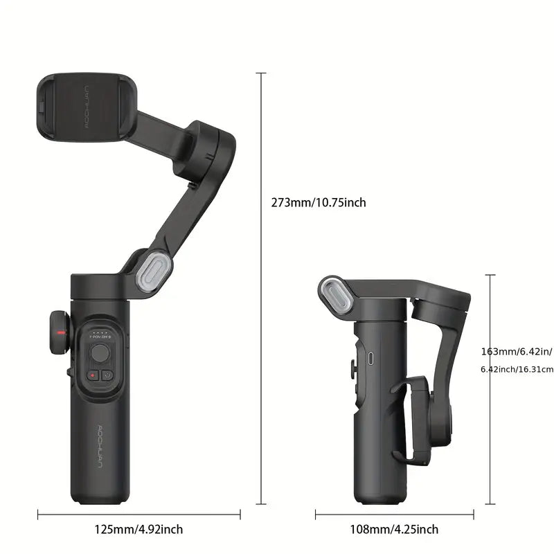 Foldable 3-Axis Handheld Gimbal Stabilizer